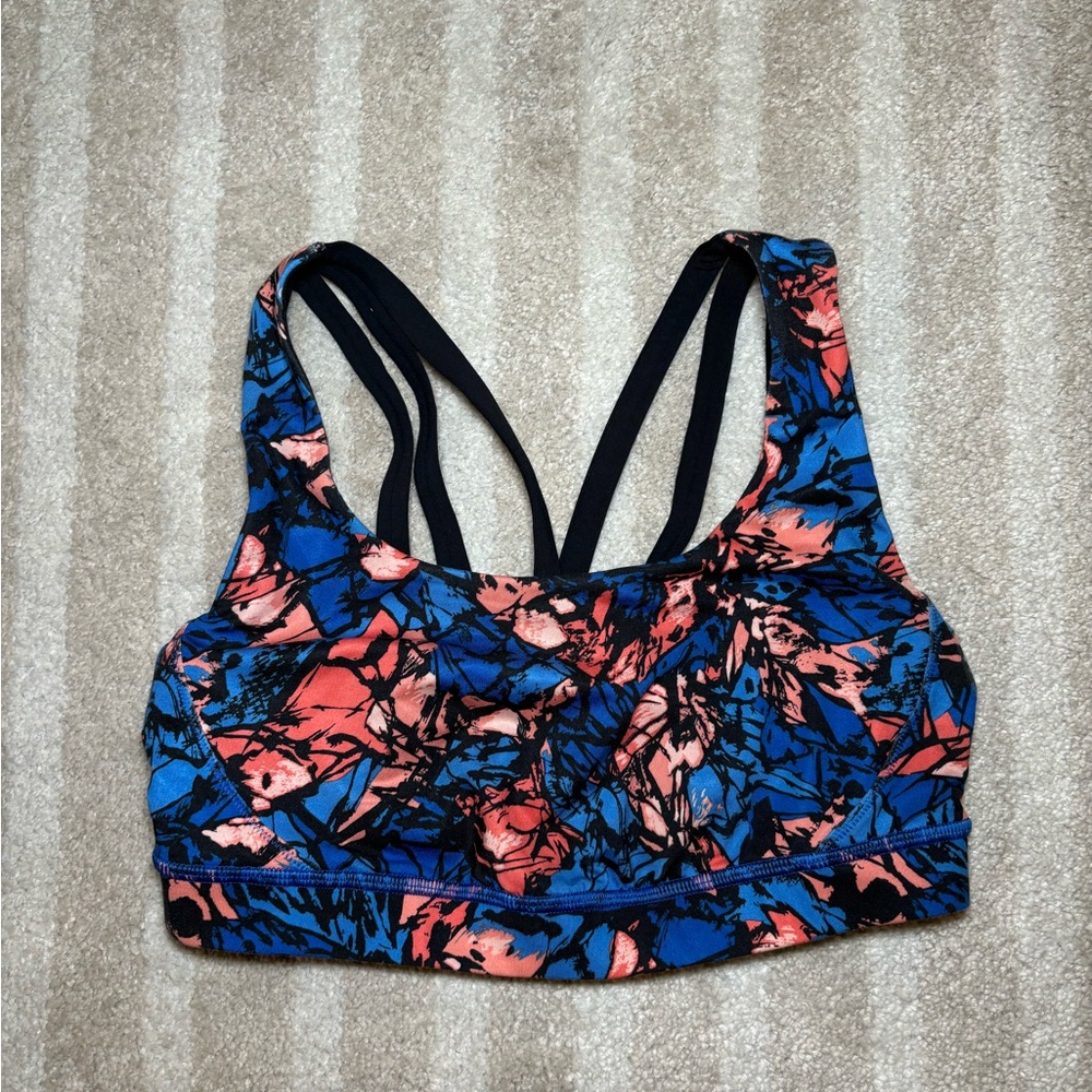 Colorful Abstract Sports Bra